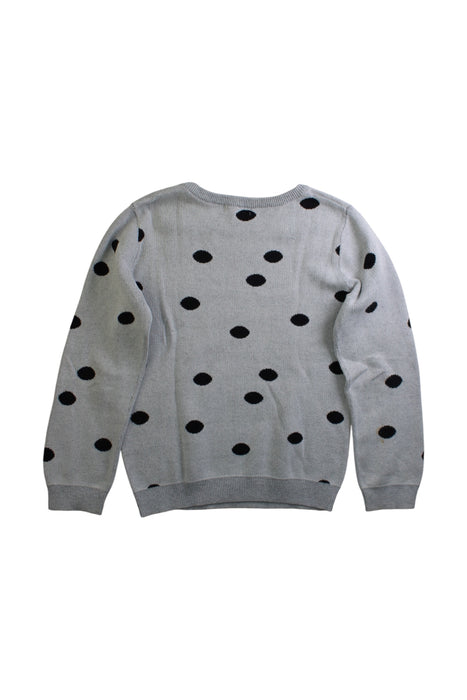 A Grey Crewneck Sweatshirts from Seed in size 6T for girl. (Back View)