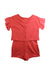 A Pink Short Sleeve Rompers from Janie & Jack in size 6T for girl. (Back View)