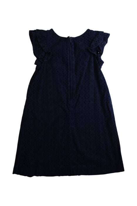 A Navy Short Sleeve Dresses from Polo Ralph Lauren in size 6T for girl. (Back View)