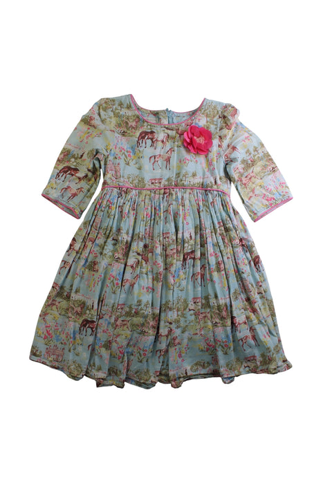 A Multicolour Long Sleeve Dresses from Monsoon in size 5T for girl. (Front View)