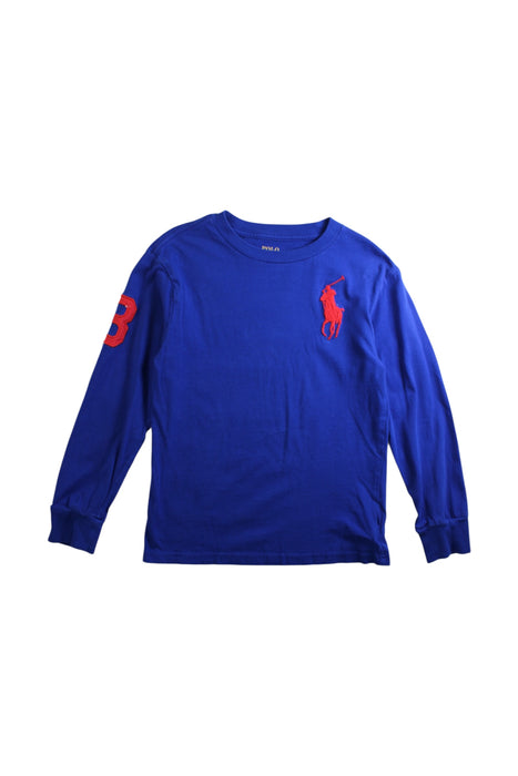 A Blue Long Sleeve Tops from Polo Ralph Lauren in size 12-18M for boy. (Front View)
