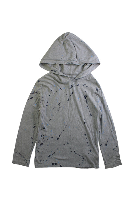 A Grey Hooded Sweatshirts from Polo Ralph Lauren in size 7Y for boy. (Front View)