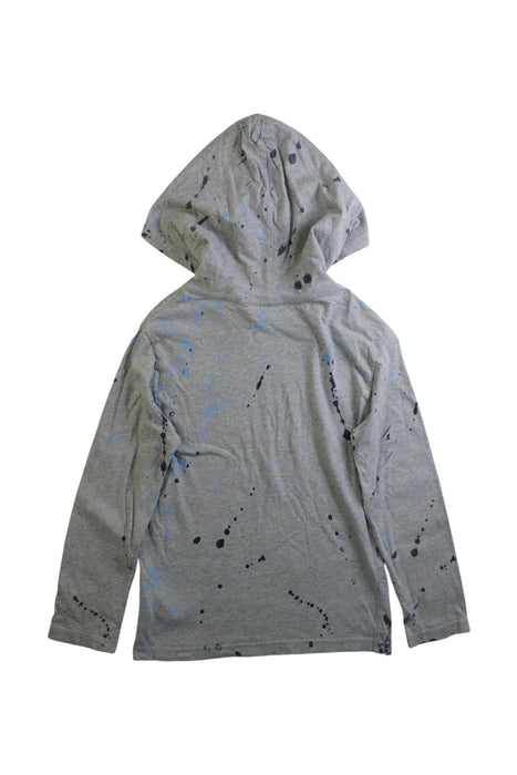 A Grey Hooded Sweatshirts from Polo Ralph Lauren in size 7Y for boy. (Back View)