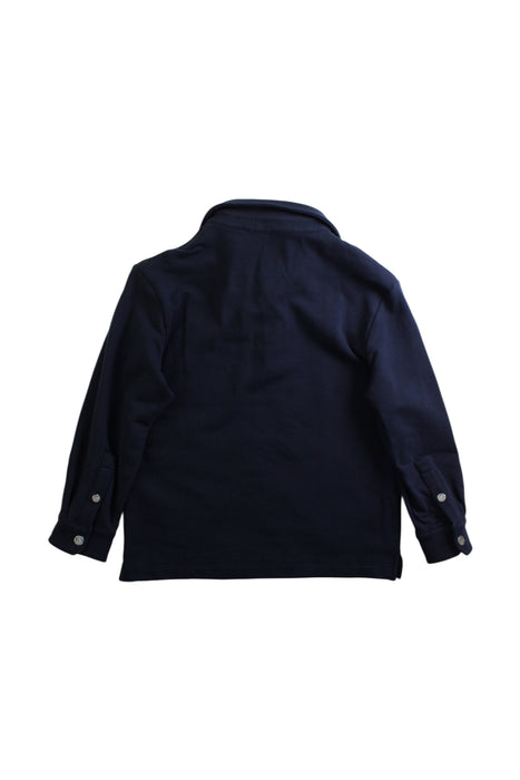 A Navy Long Sleeve Polos from Nicholas & Bears in size 6T for boy. (Back View)