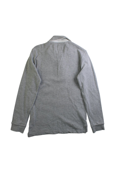 A Grey Long Sleeve Polos from Armani in size 8Y for boy. (Back View)