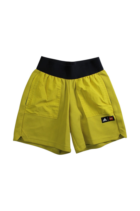 A Yellow Active Shorts from Adidas in size 5T for boy. (Front View)