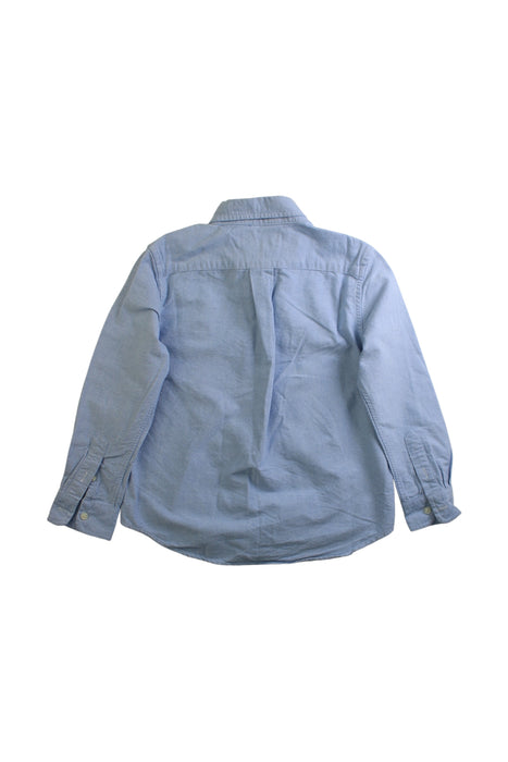 A Blue Long Sleeve Shirts from Polo Ralph Lauren in size 5T for boy. (Back View)