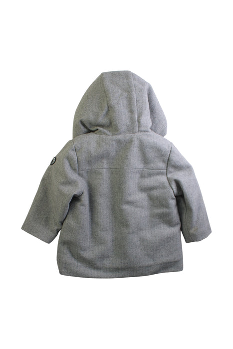 A Grey Coats from Petit Bateau in size 12-18M for girl. (Back View)