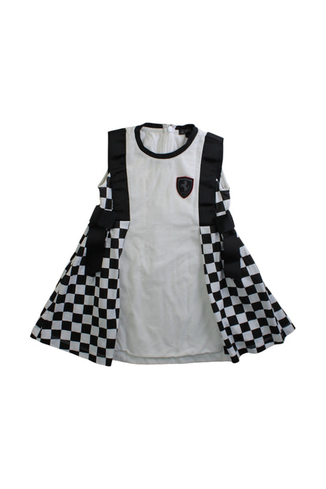 A Black Sleeveless Dresses from Ferrari in size 6-12M for girl. (Front View)