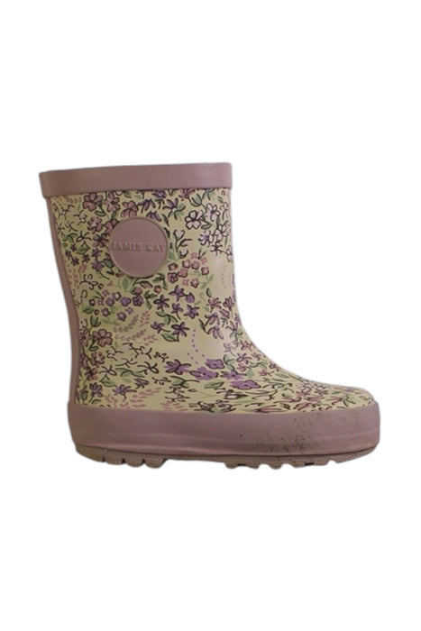 A Multicolour Rain Boots from Jamie Kay in size 5T for girl. (Front View)