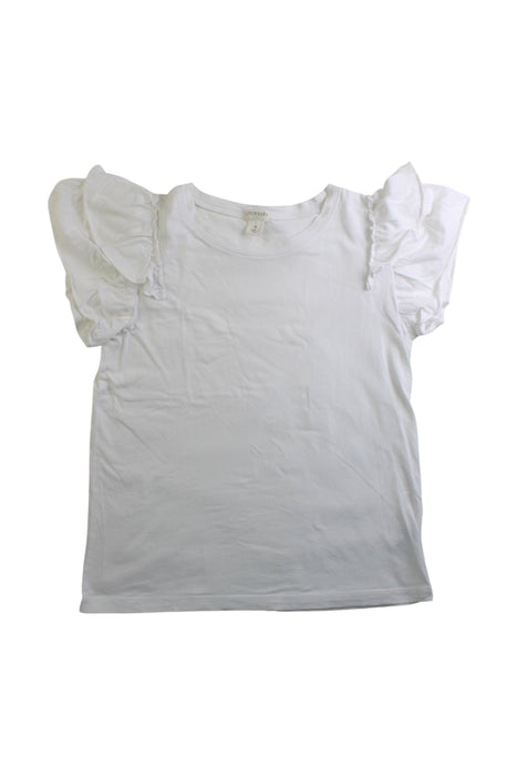 A White Sleeveless Tops from Crewcuts in size 8Y for girl. (Front View)