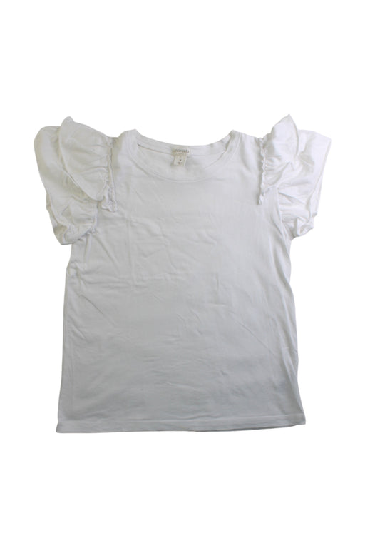A White Sleeveless Tops from Crewcuts in size 8Y for girl. (Front View)