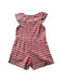 A Red Sleeveless Rompers from Gingersnaps in size 2T for girl. (Back View)