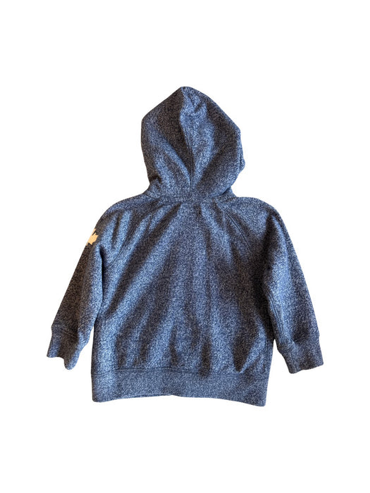 A Blue Zippered Sweatshirts from Roots in size 18-24M for neutral. (Back View)