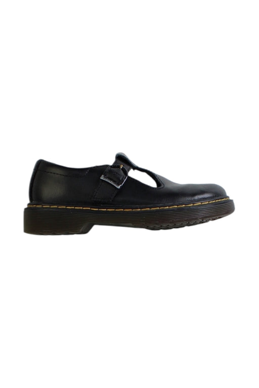 A Black Dress Shoes from Dr. Martens in size 7Y for girl. (Front View)