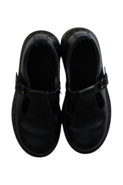 A Black Dress Shoes from Dr. Martens in size 7Y for girl. (Back View)