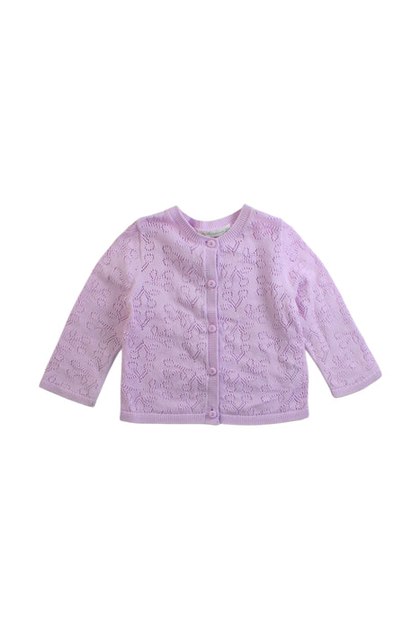 A Purple Cardigans from Bonpoint in size 6-12M for girl. (Front View)