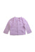 A Purple Cardigans from Bonpoint in size 6-12M for girl. (Back View)