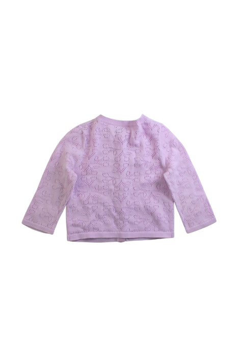 A Purple Cardigans from Bonpoint in size 6-12M for girl. (Back View)
