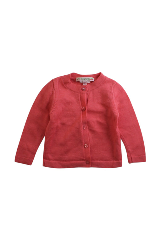 A Pink Cardigans from Bonpoint in size 6-12M for girl. (Front View)
