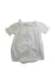 A White Short Sleeve Rompers from Bonton in size 6-12M for girl. (Back View)