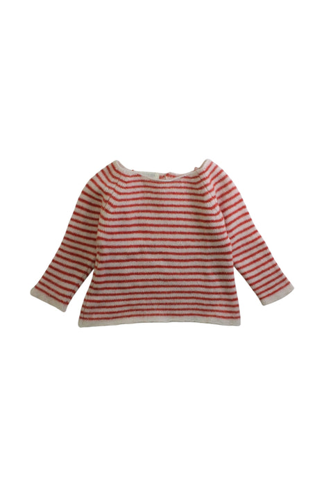 A Red Long Sleeve Tops from Olivier London in size 12-18M for girl. (Front View)