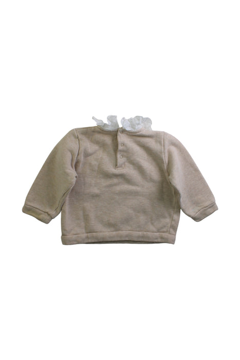A Beige Crewneck Sweatshirts from Chloe in size 12-18M for girl. (Back View)