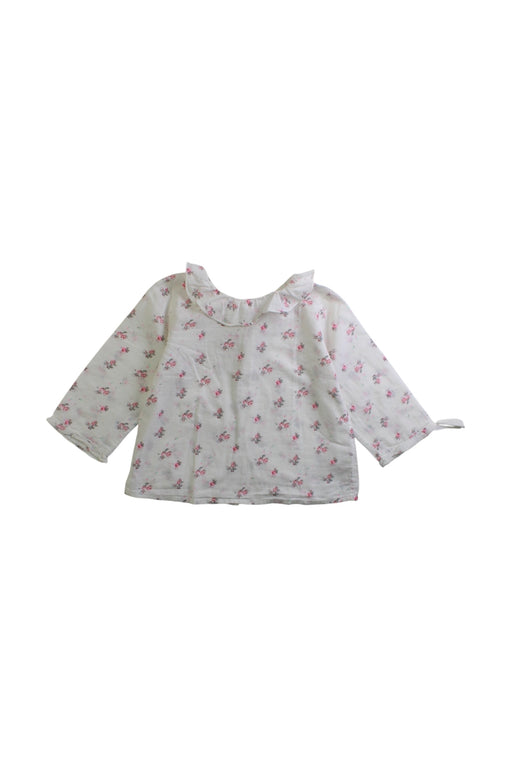 A White Long Sleeve Tops from Bonpoint in size 6-12M for girl. (Front View)