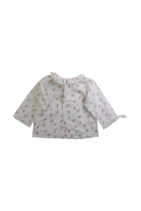 A White Long Sleeve Tops from Bonpoint in size 6-12M for girl. (Back View)