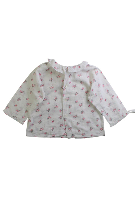 A White Long Sleeve Tops from Bonpoint in size 6-12M for girl. (Back View)