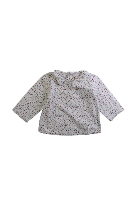 A White Long Sleeve Tops from Bonpoint in size 6-12M for girl. (Front View)