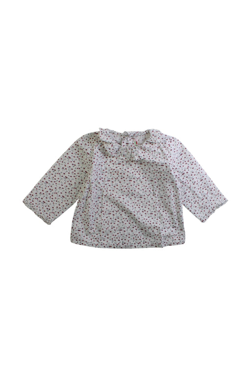 A White Long Sleeve Tops from Bonpoint in size 6-12M for girl. (Front View)