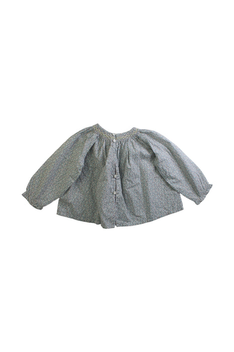 A Grey Long Sleeve Tops from Bonpoint in size 12-18M for girl. (Back View)