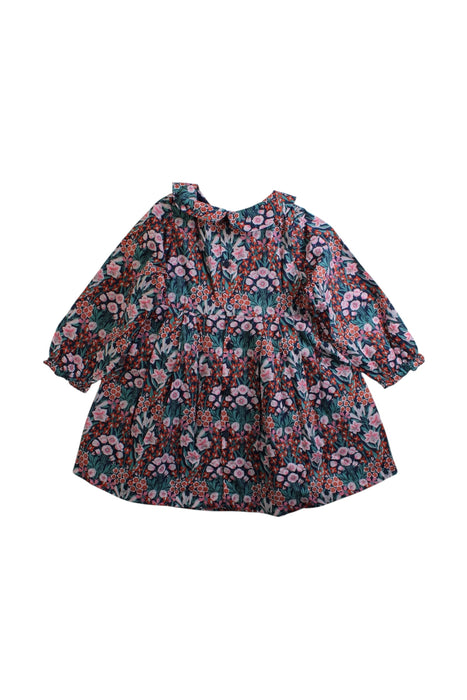 A Multicolour Long Sleeve Dresses from Jacadi in size 12-18M for girl. (Back View)