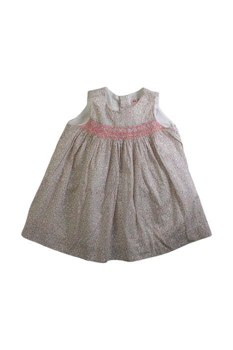 A Pink Sleeveless Dresses from Bonpoint in size 12-18M for girl. (Front View)