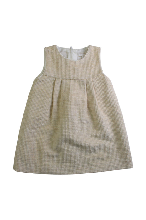 A Ivory Sleeveless Dresses from Chloe in size 6-12M for girl. (Front View)