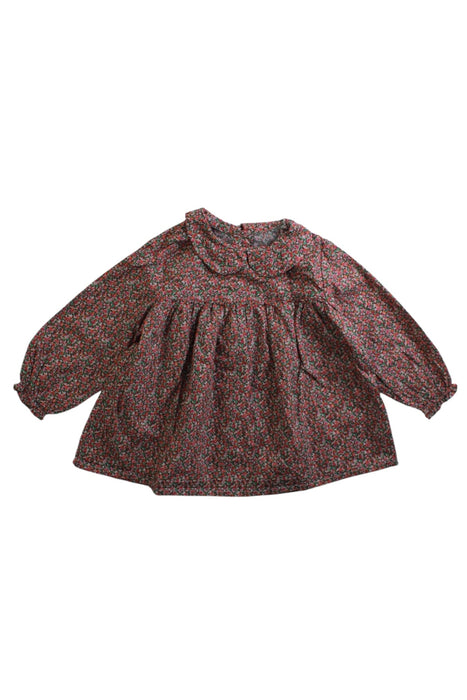 A Multicolour Long Sleeve Dresses from Bonton in size 6-12M for girl. (Front View)