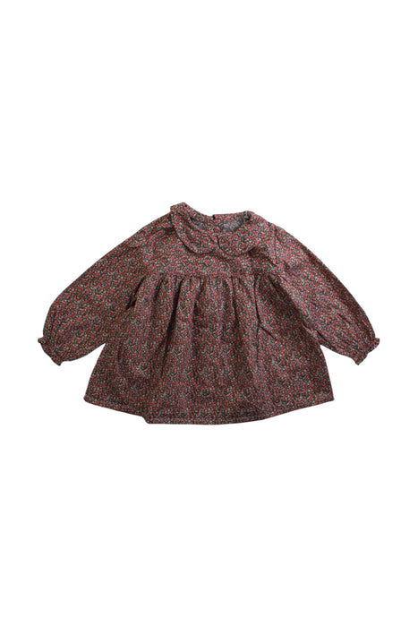 A Multicolour Long Sleeve Dresses from Bonton in size 6-12M for girl. (Front View)