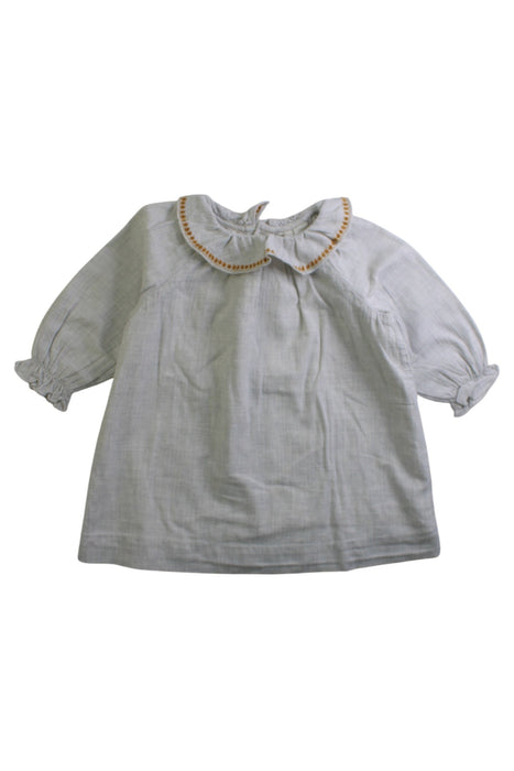 A Grey Long Sleeve Dresses from Bonpoint in size 6-12M for girl. (Front View)