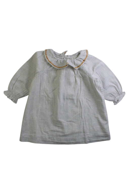 A Grey Long Sleeve Dresses from Bonpoint in size 6-12M for girl. (Front View)