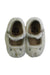 A White Slippers from Bonton in size 12-18M for girl. (Back View)