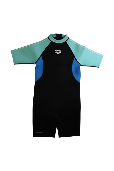 A Black Wetsuits from Arena in size 5T for neutral. (Front View)
