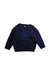 A Navy Crewneck Sweatshirts from Petit Bateau in size 3T for boy. (Front View)