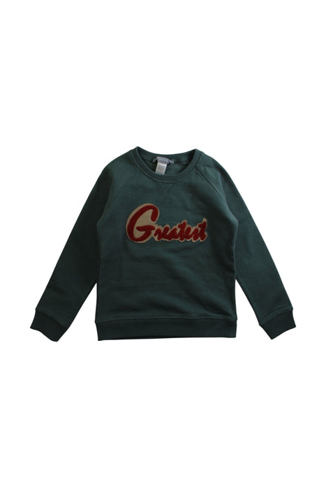 A Green Crewneck Sweatshirts from Bonpoint in size 5T for boy. (Front View)