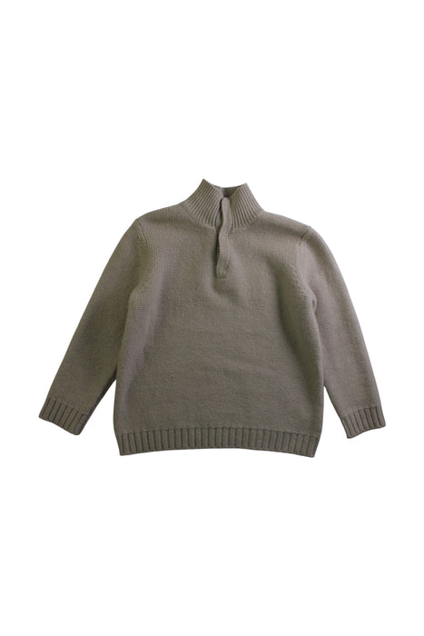 A Taupe Knit Sweaters from Bonpoint in size 4T for boy. (Front View)