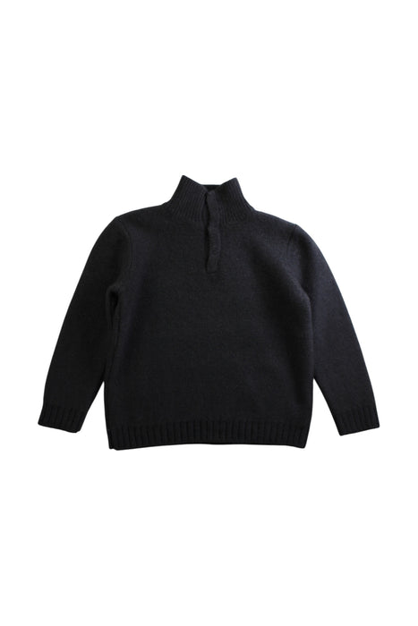 A Black Long Sleeve Tops from Bonpoint in size 4T for boy. (Front View)
