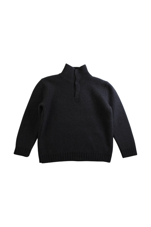 A Black Long Sleeve Tops from Bonpoint in size 4T for boy. (Front View)