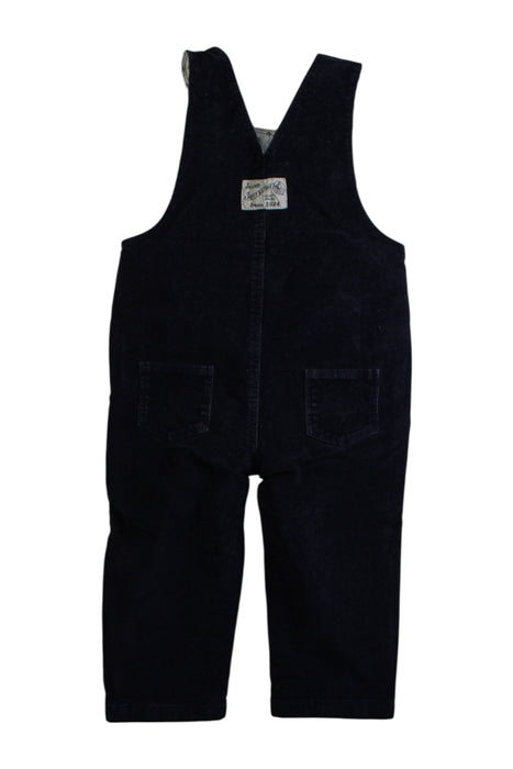 A Black Long Overalls from Petit Bateau in size 12-18M for boy. (Back View)