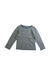 A Grey Long Sleeve T Shirts from Petit Bateau in size 4T for boy. (Front View)