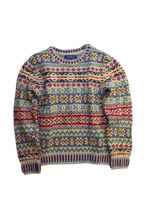 A Multicolour Knit Sweaters from Polo Ralph Lauren in size 8Y for boy. (Front View)